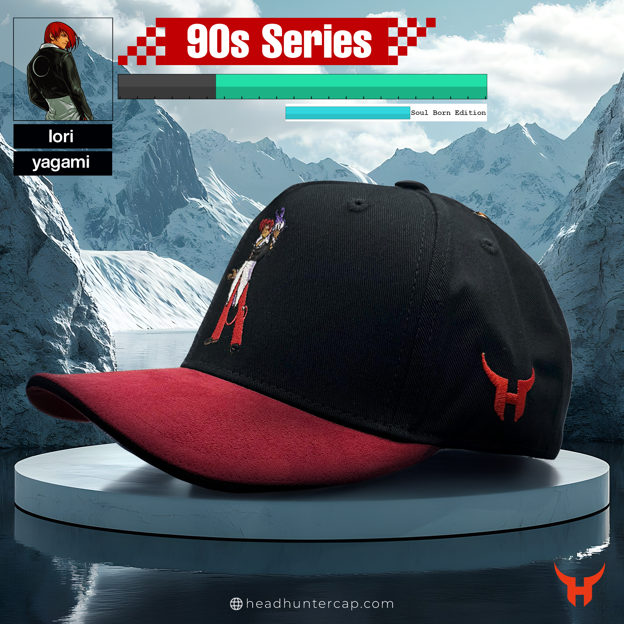 HEAD HUNTER  Iori Yagami Cap -90s Series